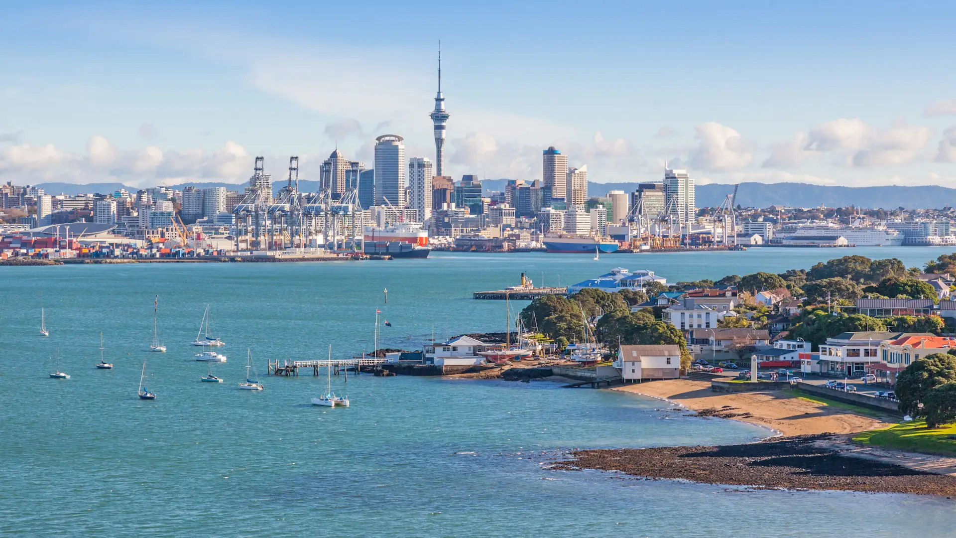 Auckland skyline viewed from Devonport